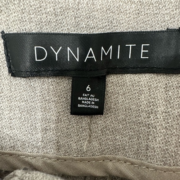 Beige tapered leg high waisted pants - Picture 2 of 8